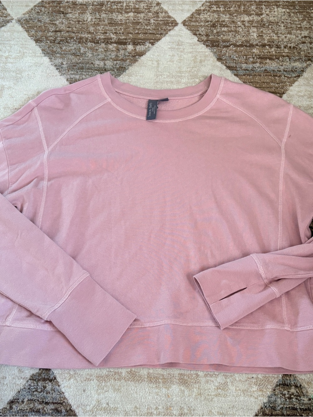 Sweaty Betty Dusty Pink Pullover Top